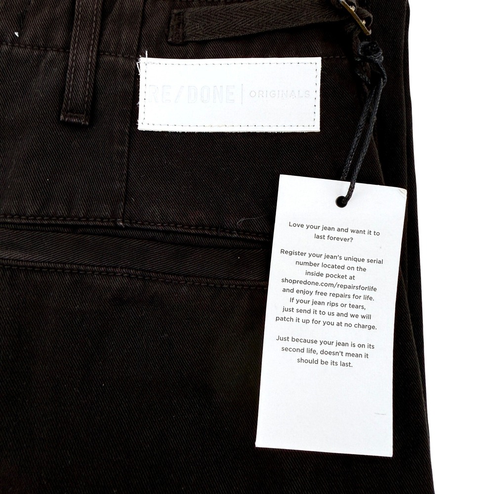 RE/DONE ORIGINALS Cargo Utility Pants Womens‎ Size 24 Washed Black Cotton NWT - Picture 16 of 16